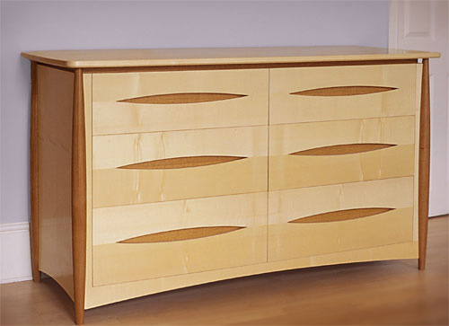 drawers in sycamore and oak